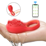 Anel Peniano Com Vibro Vermelho