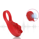 Anel Peniano Com Vibro Vermelho