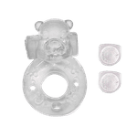 Anel Peniano Vibrador Bichinhos Transparente 