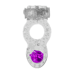 Anel Peniano Vibrador Com Pérola Transparente