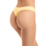 Calcinha Basica Lisa Fio Conforto Amarelo 1107 P (40)