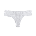 Calcinha Em Renda Fio Dental Branco 1206 P(40)