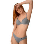 Calcinha Fio Cós Baixo Em Tecido Eco Modal 100% Ecológico Azul Sanremo 1213 P (40)
