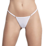 Calcinha Fio Dental Tule Com Argolinha Yaffa