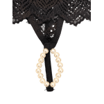 Calcinha Fio Rendada Tailandesa Preto U