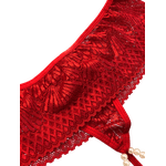 Calcinha Fio Rendada Tailandesa Vermelha U