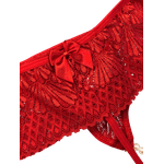 Calcinha Fio Rendada Tailandesa Vermelha U