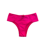 Calcinha Micro Renda Rosa Choque P(40) 
