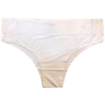 Calcinha Tanga Laser Cos Alto Branca G/GG