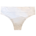Calcinha Tanga Laser Cos Alto Branca G/GG