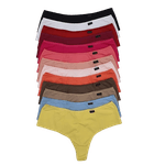 Calcinha Tanga Conforto Cos Médio Chocolate GG (46)