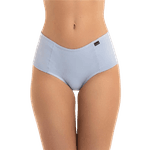 Calcinha Tanga Lisa Cós Médio Azul Frozen 1201 P (40)
