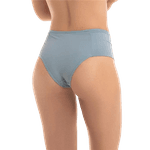 Calcinha Tanga Lisa Cos Médio Azul Sanremo M(42)
