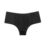 Calcinha Tanga Lisa Cos Medio Preta P(40)