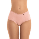 Calcinha Tanga Lisa Cos Médio Rosa perla 1201 GG(46)