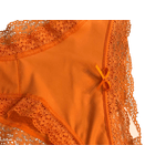 Calcinha Tanga Rendada Laranja P (40)