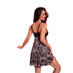 Camisola Em Renda E tule Sem Bojo M (42) 