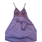 Camisola Com Calcinha Lílas G