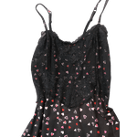 Camisola Sem Bojo Estampada Preta M (42)