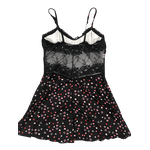 Camisola Sem Bojo Estampada Preta M (42)