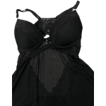 Camisola Tule E Renda Preto GG (46)