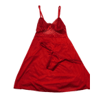 Camisola Com Calcinha Vermelho GG