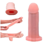 Capa Peniana Em Cyber 18,5X4CM Beje