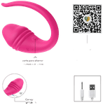 Cápsula Vibratória Em Formato De Glande Por Aplicativo Roxo