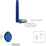 Capsula Vibratória Metálica Azul