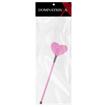 Chibata Couro Sintético De Coração 35CM Rosa