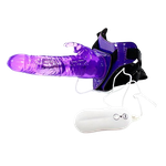 Cinta Peniana Com Vibrador Harness Rabbit Dong Vipmix