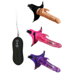 Cinta Peniana Com Vibrador Harness Rabbit Dong Vipmix