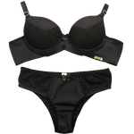 Conjunto Micro Renda Preto M (42)