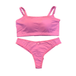 Conjunto Microfibra To Fio Rosa Pantera M(42)