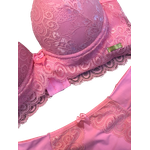 Conjunto Renda Rosa Pantera M (42)