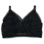 Conjunto Sem Bojo Alça Canelada Preto P (40)