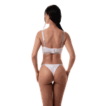 Conjunto Top Com Bojo E Calcinha Fio Conforto Branco M