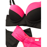 Conjunto Trio Preto E Pink P (40)