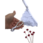 Calcinha Fio Dental Tailandesa Com Regulador Branco