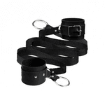 Algema Com Tiras de Amarrar Preto