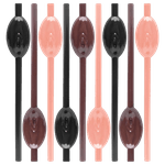 Kit 9 Canudos Vagina 3 Cores