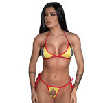 Mini Fantasia Hot Bombeira Tamanho Único