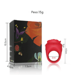 Mini Vibrador Anel Em Formato De Rosa