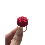 Mini Vibrador Anel Em Formato De Rosa