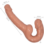 Penetrador Strapless Com Plug Vaginal