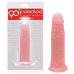 Pênis De Borracha Maciça Polivinílico 14 x 3,4 CM Natural