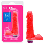 Penis vibrador Multivelocidade Colors 17,5 x 3,8CM Kgel