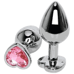 Plug Anal Coração Pink P