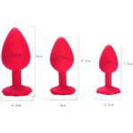 Plug Anal Em Silicone Rosa P