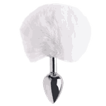 Plug Anal Em Metal 5,5 X 2,6cm Com Pompom